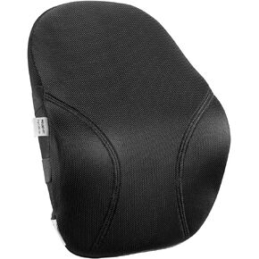 Mount-It! Lumbar Support Pillow, Ergo Collection Compact Back Support for Office, Gaming Chair, Memory Foam Filling, Relief Back Pain Improve Posture, Breathable Washable Mesh Cover, Black