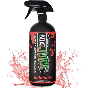 Boat Juice Inflatable Boat Cleaner - 2in1 Cleaner & Ceramic UV Protectant - Removes Dirt, Grime, Stains, Water Spots & Provides Maximum UV Protection - Watermelon Scent (32oz)
