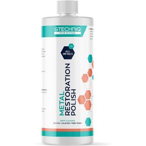 Gtechniq Metal Restoration Polish – Perfect for Boats, Yachts, Ships, Trawlers, Sailboats, High Gloss and Blemish Free Finish on Brass, Steel, Copper, Aluminium, Gold, Silver & Precious Metals - 250ml