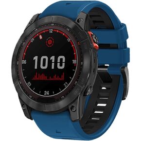 22mm watch band for garmin fenix 7 fenix 6 pro solar fenix 5 quick release dual color silicone watch band replacement for garmin instinct 2 solar forerunner 965 955 945 epix 2 pro