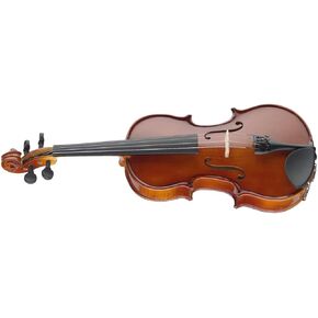 Stagg VN-1/2 EF 1/2-Size Violin with Solid Spruce Top & Ebony Fingerboard with Standard Soft Case - Natural