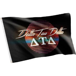 Delta Tau Delta 80's Letter Fraternity Flag Banner 3 feet x 5 feet Sign Decor DTD Delts (Flag - 80’s)