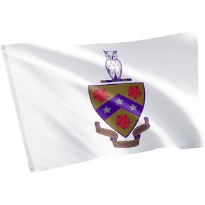 Phi Gamma Delta Fiji Crest Fraternity Flag Greek Letter Use as a Banner Large 3 feet x 5 feet Sign Decor