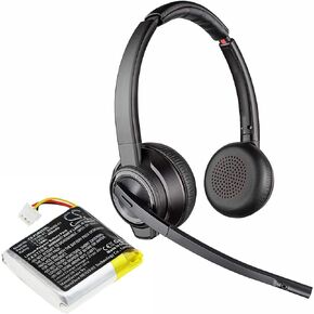 Battery Replacement for Plantronics B8200 Savi 8220 Savi W8220, fit for 203035-01, 203055-01, 208769-01, 208769-02, 213199-01