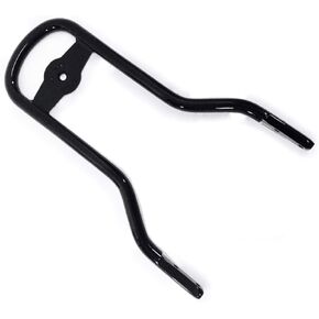 Tall Mini-Medallion Style Sissy Bar Upright Gloss Black Passenger Backrest for Harley Davidson Softail Deluxe Heritage Dyna Street Bob Low Rider Sportster 1200 883 Iron Forty Eight 15" in.ref 52300020