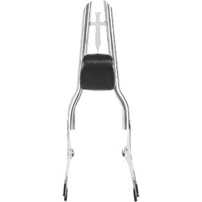 30-Inch Black Sissy Bar, Passenger Backrest Rear Pad Compatible for Indian Accessories 2014-2023 Chieftain Roadmaster Springfield Challenger Vintage Pursuit Dark Horse(Not fit Chief 2021+)