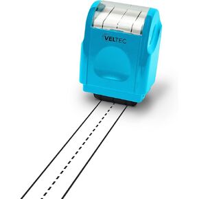 Veltec Dashed Handwriting Lines Practice Roller Stamp for Kids, Parents and Teachers (Black)