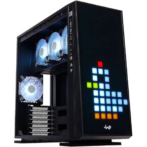 IN WIN 309GE (IW-CS-309GE-BLK) EATX/EEB Mid Tower with 4 ARGB Fan, Black