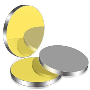 3PCS FAHKNS Silicon Reflective Lens CO2 Laser Lens Dia:19.05mm/0.75" T3mm Gold-Plated Laser Mirrors for CO2 Laser Engraving Cutting Engraver/Cutter 60W-400W