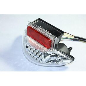 SMT- Custom Clear Lens Brake Tail Light with Integrated Turn Signals Indicators Compatible With Suzuki 1999-2007 Hayabusa GSXR1300 2003-2006 Katana 600/750 2003-2006 GSX-F 600/700 [B00XM7K1S4]