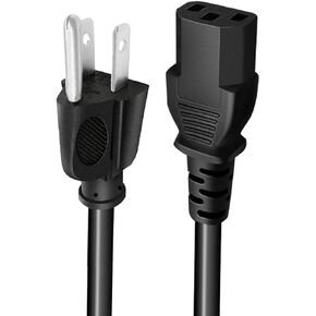 UL Listed 8.2ft Power Cord Replacement for Yamaha StagePas 400i Portable PA System HS5 HS8 Powered Studio Monitor 3 Prong Power Cord AC Cable