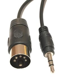 MIDI Cable 5 Pin Din to 3.5mm(1/8in) TRS Stereo Male Jack Stereo Audio Cable for Speaker, Amplifier, Mixe, MIDI Keyboard (5 pin MIDI Cable-5ft)