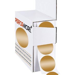 PERFORMORE 1 Inch Dot Matte Color Code Labels for Color Coding and Organization, Round Coloured Easy Peel Strong Self Adhesive Dot Stickers,1000 Stickers Per Roll, in Dispenser Box (Yellow)