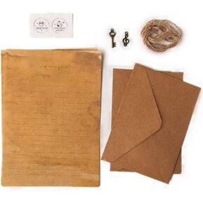 30 Pcs vintage stationery paper and envelope cover, double-sided writing paper for writing