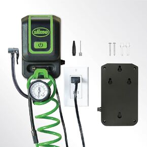 Slime 40069 Inflation Station, Garage Inflator, Pro-Series, Wall Mounted Air on Demand, Flat to Full in 4 Minutes, Cars, Trucks, Bicycles, 120V