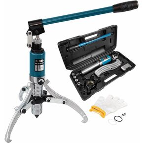 3 Jaw 10 Inch Hydraulic Gear Puller 10Ton Wheel Bearing Pulling Separator 3 in 1 Pump Oil Tube Drawing Machine M/Case