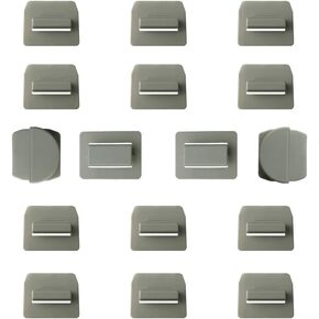 16 PCS Sunshade Clips Roof Shade Clips for Sunroof Compatible with Tesla Model 3 Model Y Roof Sun Shade Heat Shield Installation Accessories(White, Model 3)