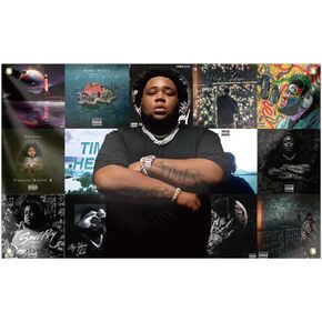 قضيب مغني الراب موجة العلم 3x5 أقدام الجدار شنقا العلم الزخرفية العلم الهيب هوب الملصقات الأزياء جدار فن البوب ​​لغرفة النوم غرفة المعيشة للكلية غرفة النوم ديكور الحفلات في الهواء الطلق الهدايا in Kuwait