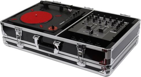 Odyssey KPT01SCSIL KROM Numark PT01 Scratch Turntable case with side compartment, Silver in Saudi Arabia