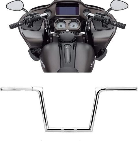 الكروم 12 "ارتفاع تنصهر المقود العضلات الكوع القرد الشماعات ل هارلي 2015-2020 FLTRX & FLTRXS & FLTRU in Saudi Arabia