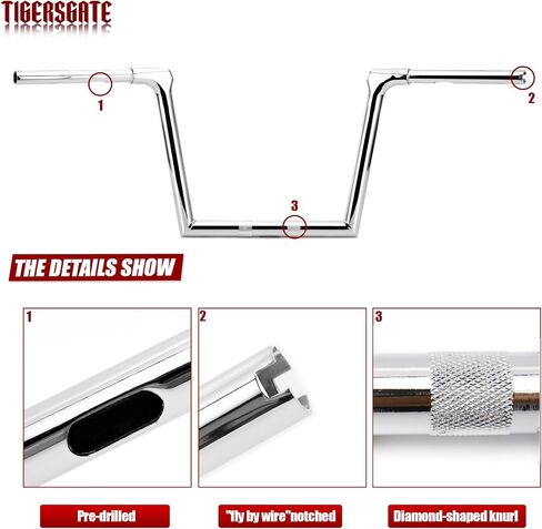الكروم 12 "ارتفاع تنصهر المقود العضلات الكوع القرد الشماعات ل هارلي 2015-2020 FLTRX & FLTRXS & FLTRU in Saudi Arabia