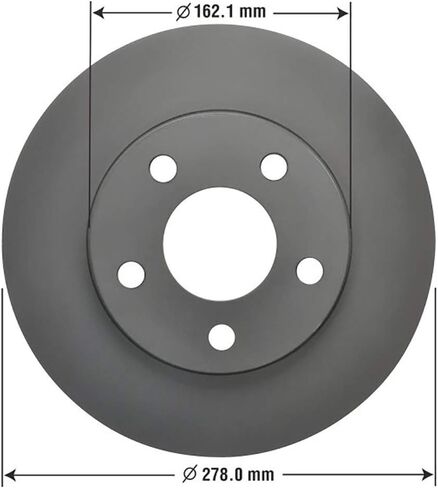 Goodyear Brakes PRK47678F | Front Brake Kit w/Pair (2) of Brake Rotors & Ceramic Brake Pads fit Chevrolet Classic 05-04, Malibu 03-97; Oldsmobile Alero 04-99, Cutlass 99-97; Pontiac Grand Am 05-99 in Kuwait