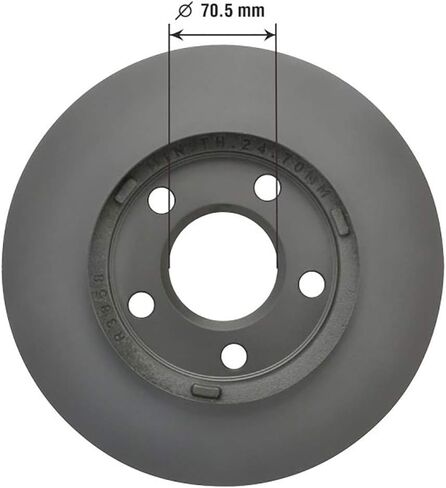 Goodyear Brakes PRK47678F | Front Brake Kit w/Pair (2) of Brake Rotors & Ceramic Brake Pads fit Chevrolet Classic 05-04, Malibu 03-97; Oldsmobile Alero 04-99, Cutlass 99-97; Pontiac Grand Am 05-99 in Kuwait