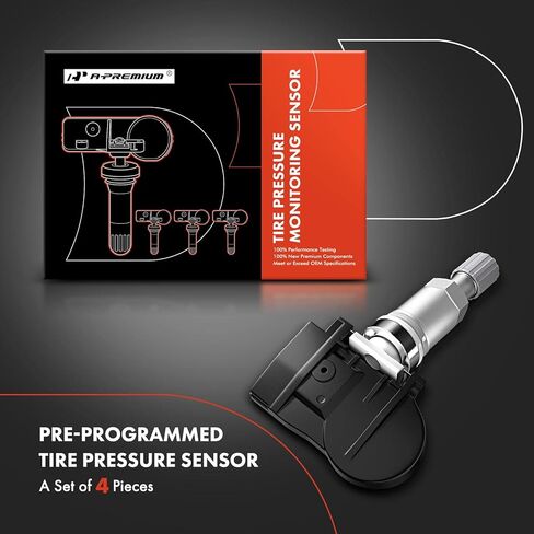 A-Premium 433MHz Tire Pressure Monitoring System Sensor TPMS Compatible with Nissan Altima Pathfinder 2013-2018 Maxima Murano Infiniti QX60 Q60 Q50 JX35 Replaces# 407003JA0A 407003JA0B TPM178 4-Pack in Saudi Arabia