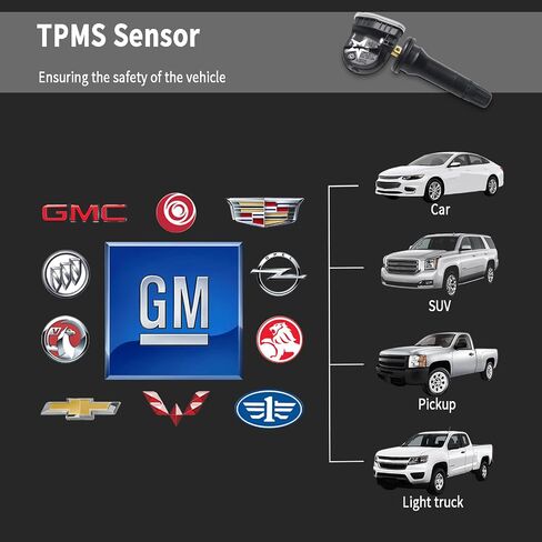 VXDAS 4 قطع مستشعر TPMS مستشعر نظام مراقبة ضغط الإطارات متوافق مع Bucik Cadillac شيفروليه GMC 315Mhz استبدال # 13598771، 13598772، 13598773، 13589597، 13516164، 23445327 in Saudi Arabia