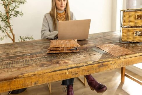 12 × 15.5 حقيبة شحن كبيرة من البوليستر 100 قطعة بتصميم نمط جيو بوهو أخضر لملابس الأعمال الصغيرة، تغليف لطيف، مغلفات ذاتية الغلق غير مبطنة، قابلة لإعادة التدوير وصديقة للبيئة بواسطة Mini Wander in Kuwait