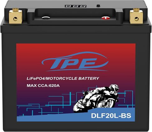 بطارية ليثيوم Powersport DLF14-BS مع نظام إدارة ذكي - بطارية تشغيل محرك 12 فولت للدراجات النارية والمركبات ATV - 9H 600CCA، YTX14-BS متوافقة مع ATV، UTV، Jet Ski، 4 عجلات، دراجة نارية in Saudi Arabia