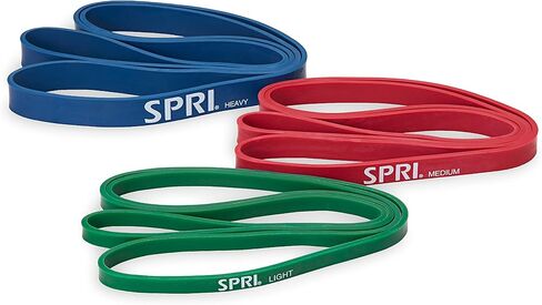 أربطة سحب وتدريبات المقاومة من SPRI - 3 عبوات - أربطة حلقات مقاومة متينة وقوية للمساعدة في عمليات السحب وتدريب القوة وزيادة القدرة على التحمل والمرونة in Kuwait