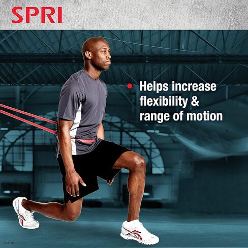 أربطة سحب وتدريبات المقاومة من SPRI - 3 عبوات - أربطة حلقات مقاومة متينة وقوية للمساعدة في عمليات السحب وتدريب القوة وزيادة القدرة على التحمل والمرونة in Kuwait