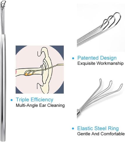 Q-Grips Earwax Remover 3 in 1 Ear-Wax-Removal-Tool Safe Silicone Q Grips Ear Wax Remover Ear Cleaner Soft Q Twist Spiral Smart Reusable Q Grip Ear Cleaning Kit 16 Replacement Tips for Adults Kids in Kuwait