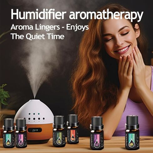 Essential Oils Set -Top 16(0.33Fl Oz) Organic Plant Natural Fragrance Scents Blends Oil Gift Set for Candle Making,Aroma Diffuser,Aromatherapy Stove,Humidifier,Soap Make,Bath Bomb Slime… in Saudi Arabia