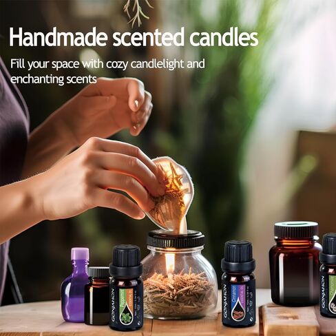 Essential Oils Set -Top 16(0.33Fl Oz) Organic Plant Natural Fragrance Scents Blends Oil Gift Set for Candle Making,Aroma Diffuser,Aromatherapy Stove,Humidifier,Soap Make,Bath Bomb Slime… in Saudi Arabia