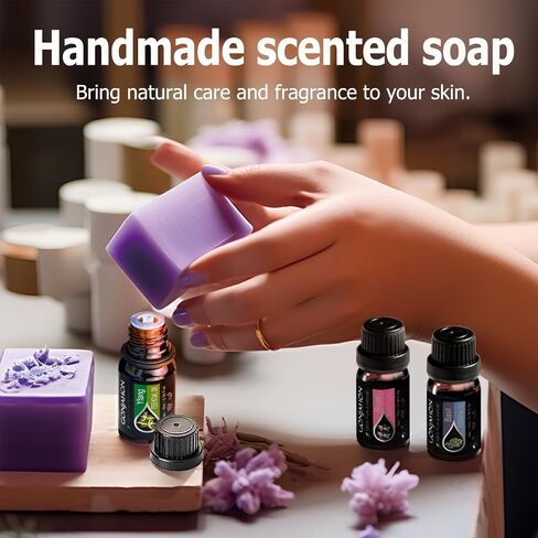 Essential Oils Set -Top 16(0.33Fl Oz) Organic Plant Natural Fragrance Scents Blends Oil Gift Set for Candle Making,Aroma Diffuser,Aromatherapy Stove,Humidifier,Soap Make,Bath Bomb Slime… in Saudi Arabia