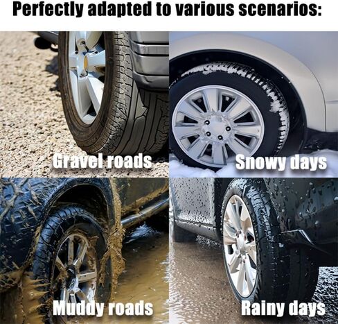 واقيات الطين والرذاذ متوافقة مع ملحقات شاحنة فورد مافريك 2024 2023 2022، حماية من جميع الأحوال الجوية الأمامية والخلفية (4 قطع) in Kuwait