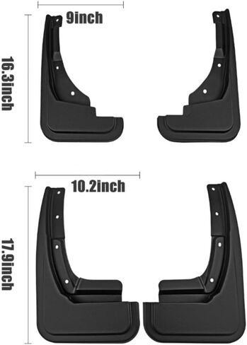 واقيات الطين والرذاذ متوافقة مع ملحقات شاحنة فورد مافريك 2024 2023 2022، حماية من جميع الأحوال الجوية الأمامية والخلفية (4 قطع) in Kuwait