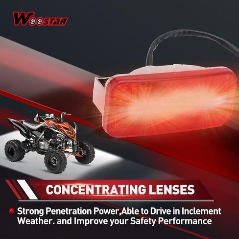 WOOSTAR 3 سلك الفرامل الخلفية LED الذيل ضوء بديل لـ 50cc 70cc 90cc 110cc 125cc 150cc دراجة نارية سكوتر ATV 4 ويلر دراجة رباعية دراجة دراجة in Saudi Arabia