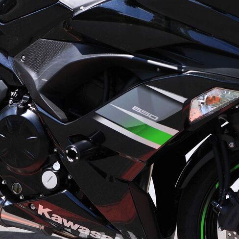 Shogun Kawasaki Ninja 650 Z650 Z 650 2017 2018 2019 2020 2021 2022 Black PA2 No Cut Frame Sliders Fits ABS & NON ABS Models - 715-4519 - MADE IN THE USA in Saudi Arabia