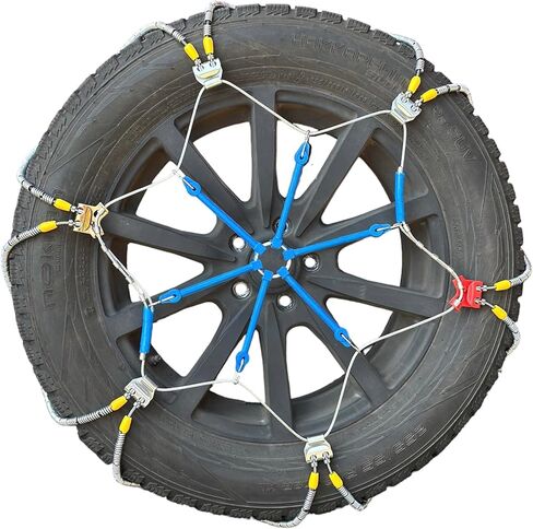 TireChain.com 275/40R21 سلاسل إطارات الكابلات - نمط قطري، تباع لكل زوج in Kuwait