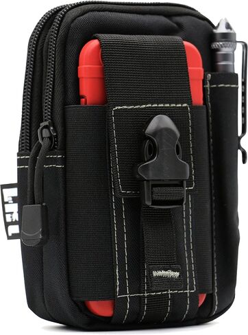 LefRight Tactical Molle Pouch EDC Utility Gadget Outdoor Men Waist Bag with Phone Belt Clip Holder Holster for iPhone 6s/7/X S21 Moto Z Force Play in Saudi Arabia