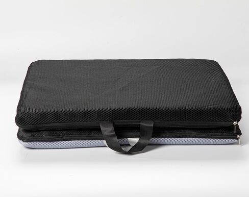 وسادة مقعد جل كبيرة للغاية، وسائد كرسي المكتب، وسادة مقعد السيارة، وسادة كرسي مزدوجة سميكة لتخفيف آلام الظهر، مقاس كبير 19.7 بوصة، أسود in Kuwait