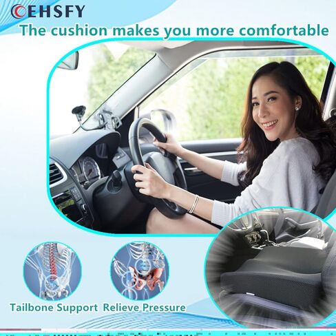 وسائد مقعد من إسفنج الذاكرة وسادة العصعص سميكة وتوسع الدعم القوي والراحة لكراسي المكتب ومقعد السيارة وكراسي ألعاب الطعام والكراسي المتحركة. in Kuwait