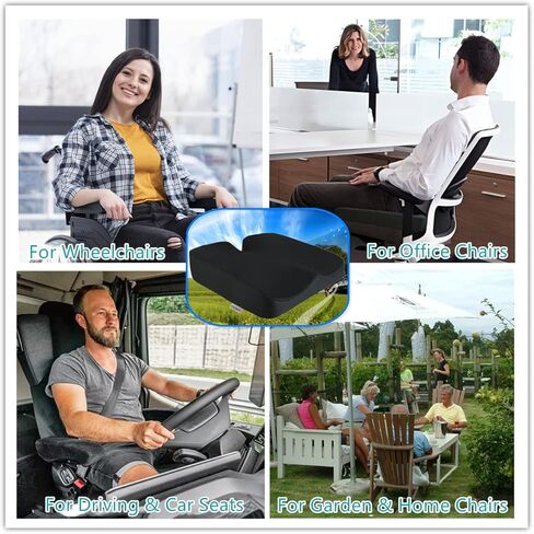 وسائد مقعد من إسفنج الذاكرة وسادة العصعص سميكة وتوسع الدعم القوي والراحة لكراسي المكتب ومقعد السيارة وكراسي ألعاب الطعام والكراسي المتحركة. in Kuwait