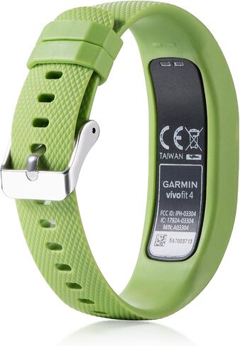 متوافق مع Garmin Vivofit 4 Band، أحدث سوار بديل من السيليكون لساعة Garmin Vivofit 4 (بدون متتبع (أسود، كبير) in Kuwait