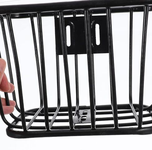 CLISPEED Handlebar Bicycle Handle Carrier Iron Hollow-Out Cat Girls Multi-use Detachable Accessories Large Scooter Cycling Front Pet Dog Metal Children Kids Basket Small Convenient in Saudi Arabia