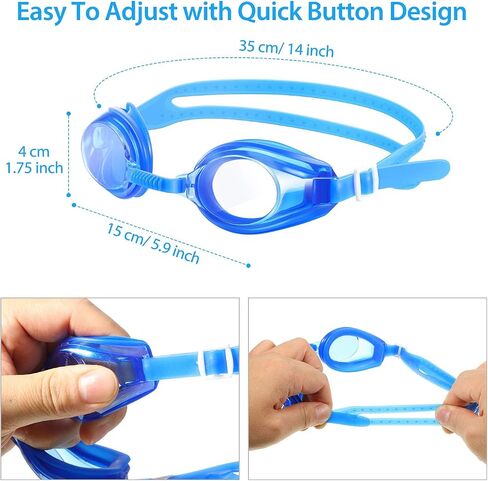 6 Pieces Swim Goggles with No Leaking for Adult Men Women Kids Triathlon in Saudi Arabia