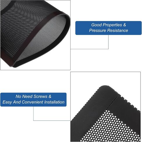 MECCANIXITY 3 قطع فلتر غبار PC، 280 × 140 مم إطار مغناطيسي PVC حافظة كمبيوتر تبريد غطاء شبكي مقاوم للغبار شوايات مروحة لمكبرات صوت هيكل الكمبيوتر، أسود in Saudi Arabia